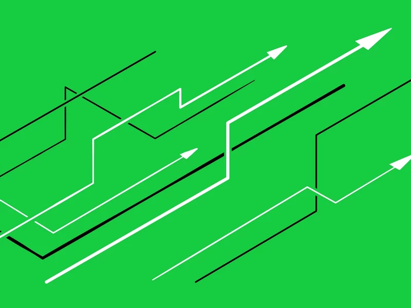 picture of green background with arrows
