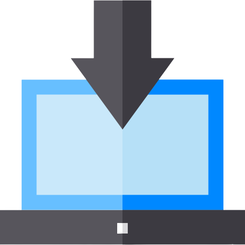 picture of laptop and arrow