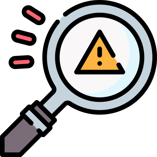picture of magnifier showing problem