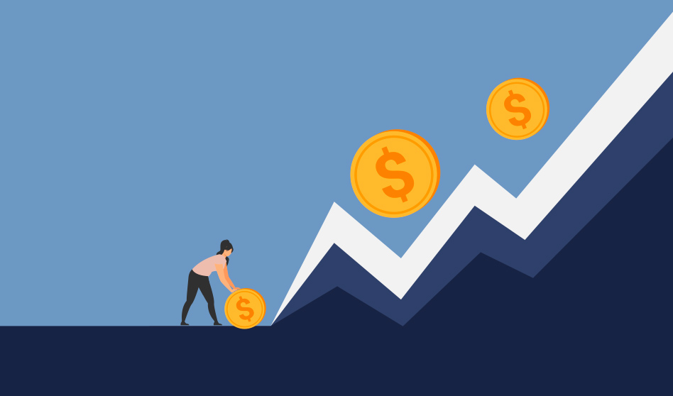 picture of symbolizing of getting money